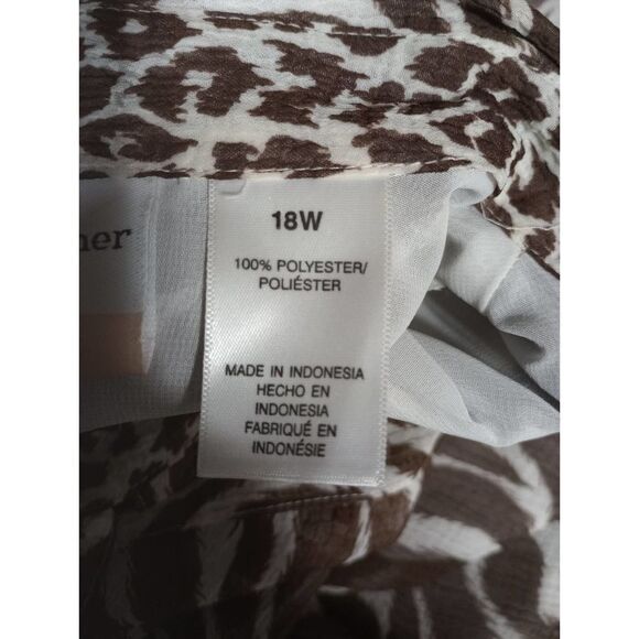 2 For 30 Alfred Dunner Blouse Ladies 18 Semi Sheer‎ Lightweight - Picture 6 of 7